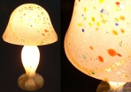 ガレ調　中型ランプ　被せ色デザイン